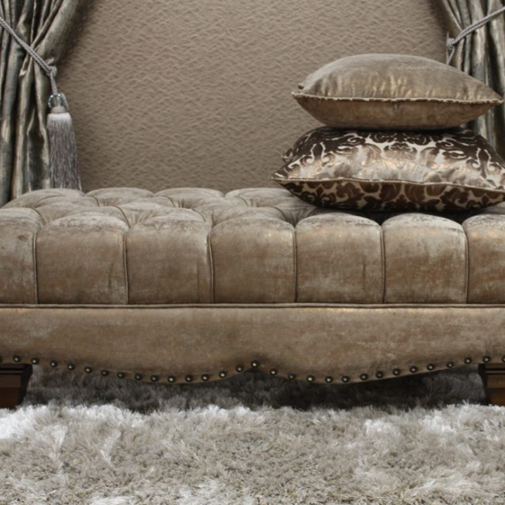 TaupeKillymoon Footstool Rectangle Grey